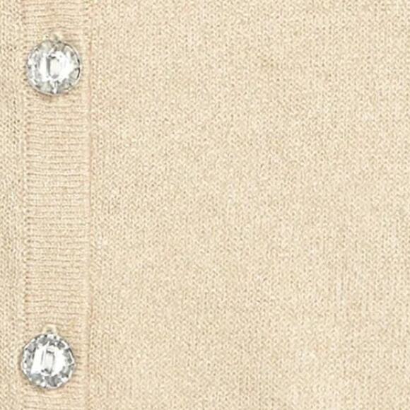 NWT Tucker + Tate Girls Cardigan Sweater Gold Metallic Jewel Glitter Size 2 - Picture 5 of 8